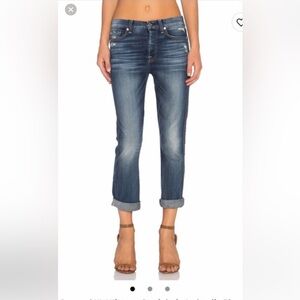 Women's 7 For All Mankind Cropped High Waist Vintage Straight Jeans NEVER WORN